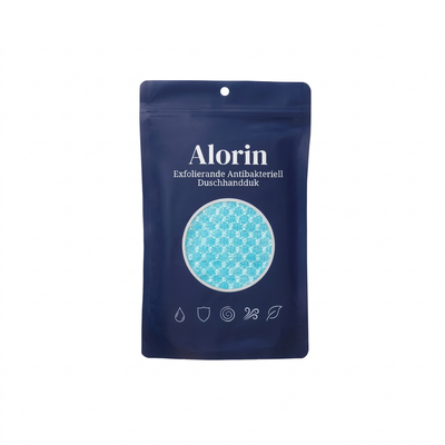Alorincare exfolierande antibakteriell duschhandduk